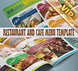 菜谱菜单模板：Restaurant and Cafe Menu Template